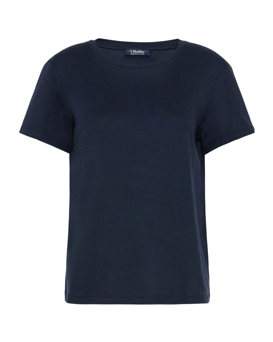 Max Mara Blue Smmsegale Crewneck Jersey T-Shirt