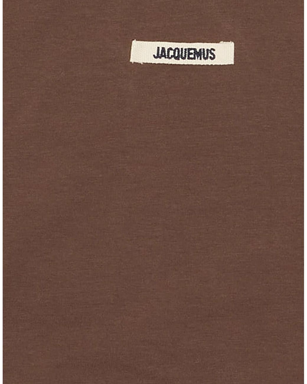 Jacquemus Brown Stretchy Fabric T-Shirts