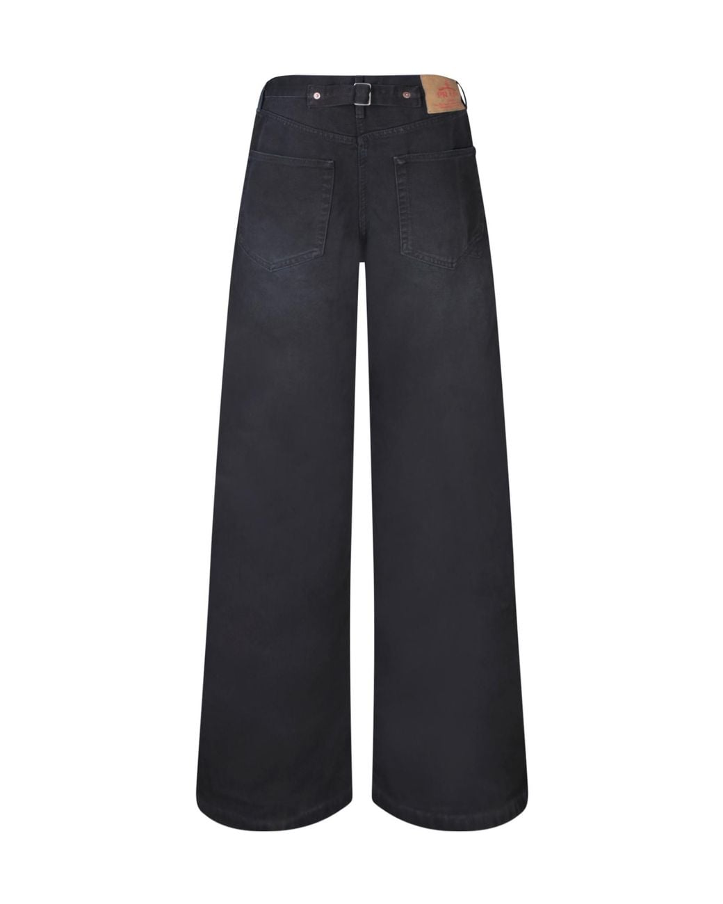 Prada Blue Triangle-Logo Straight Leg Denim Jeans