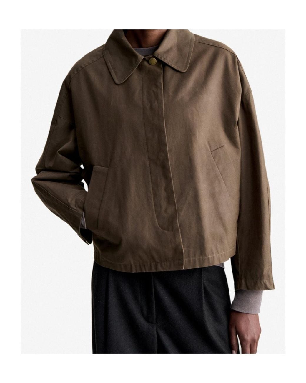 A.P.C. Brown Becca Checked-Lining Jacket