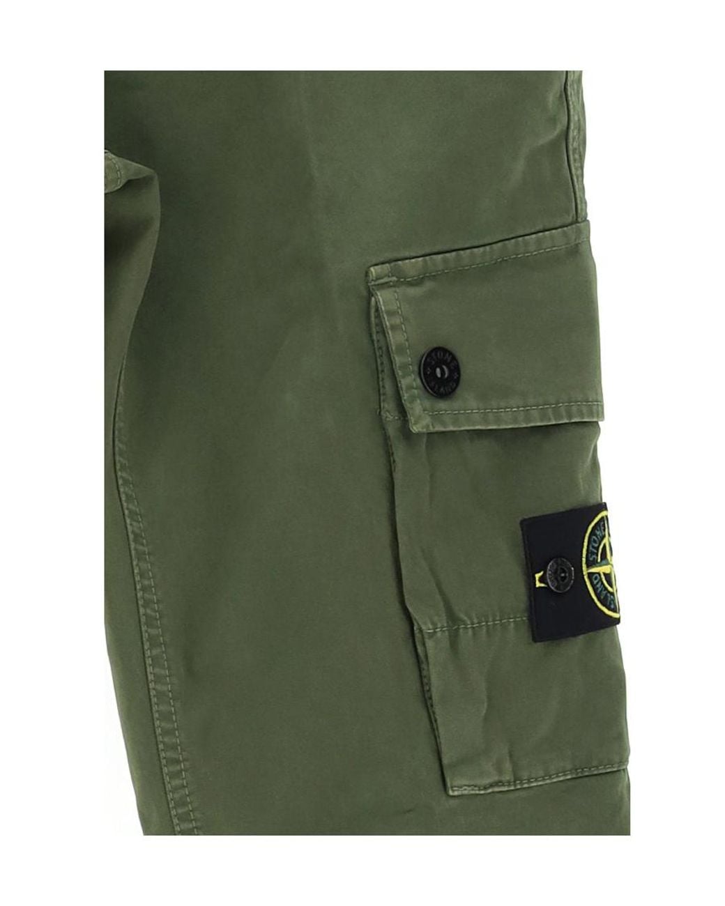 Stone Island Green Logo Overalls for men