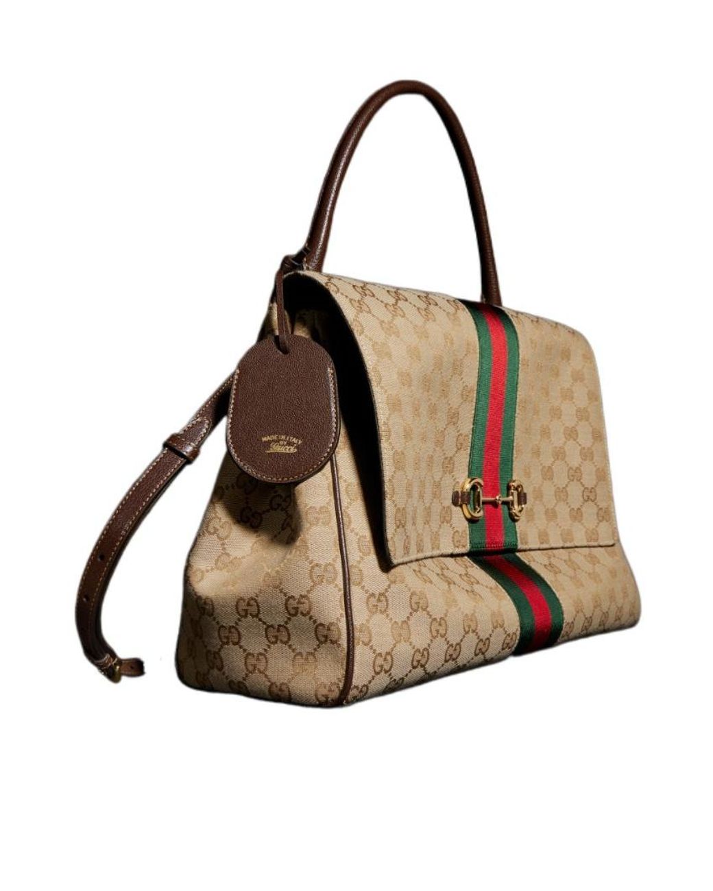Gucci Brown Paparazzo Large Top Handle Bag