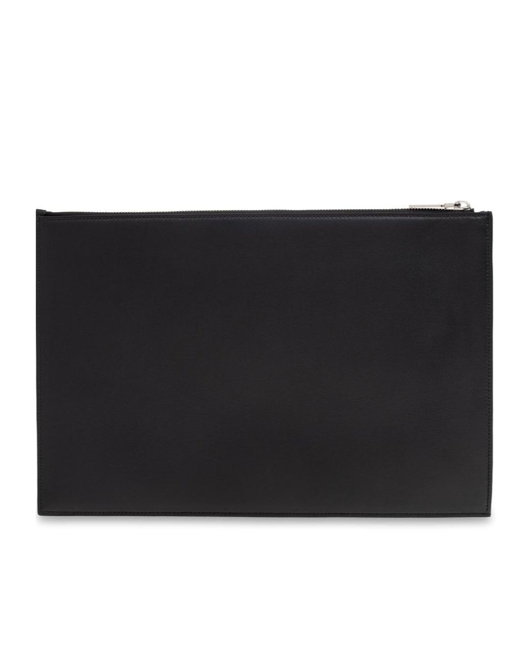 McQueen Black Logo Printed Zipped Clutch Bag for men
