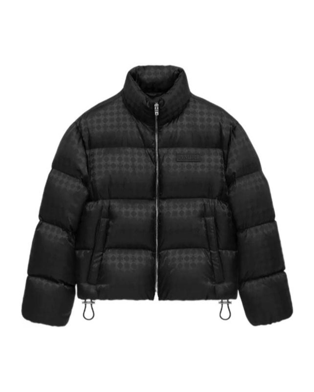 Amiri Black Ma Quad-Jacquard Down Acket for men