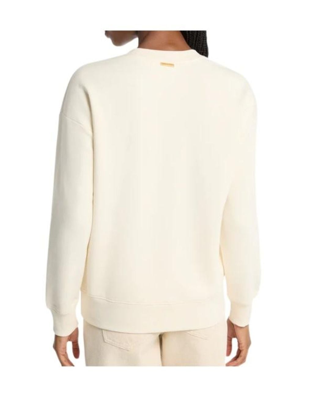 MICHAEL Michael Kors White Logo Crewneck Sweatshirt