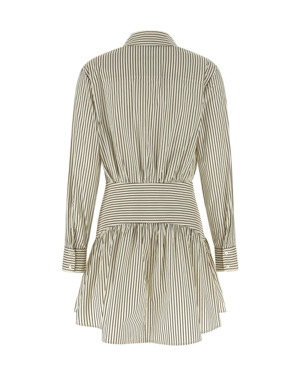Staud Gray Rocco Mini Dress