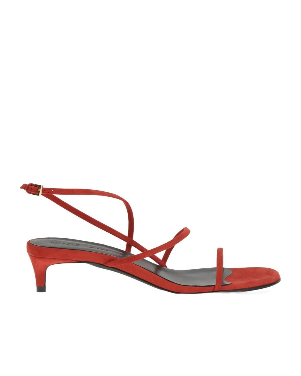 Khaite Red Loop Kitten Heel Sandals