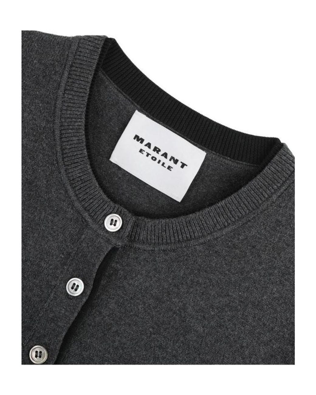 Isabel Marant Black Isabel Marant Étoile Lona Crewneck Cardigan