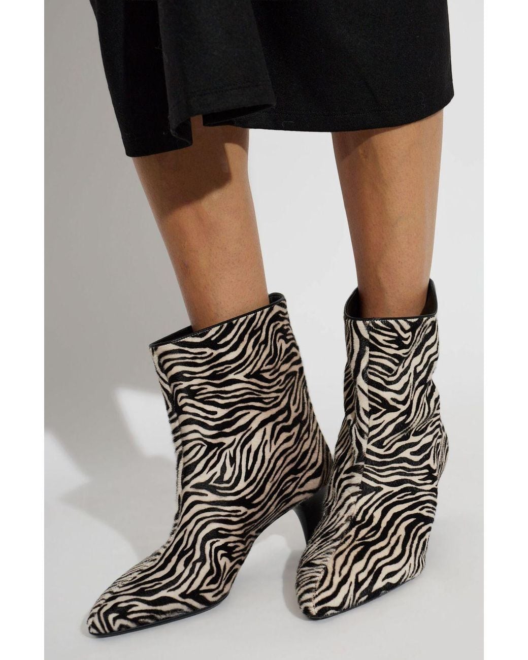 Isabel Marant Black Logo Ankle Boots