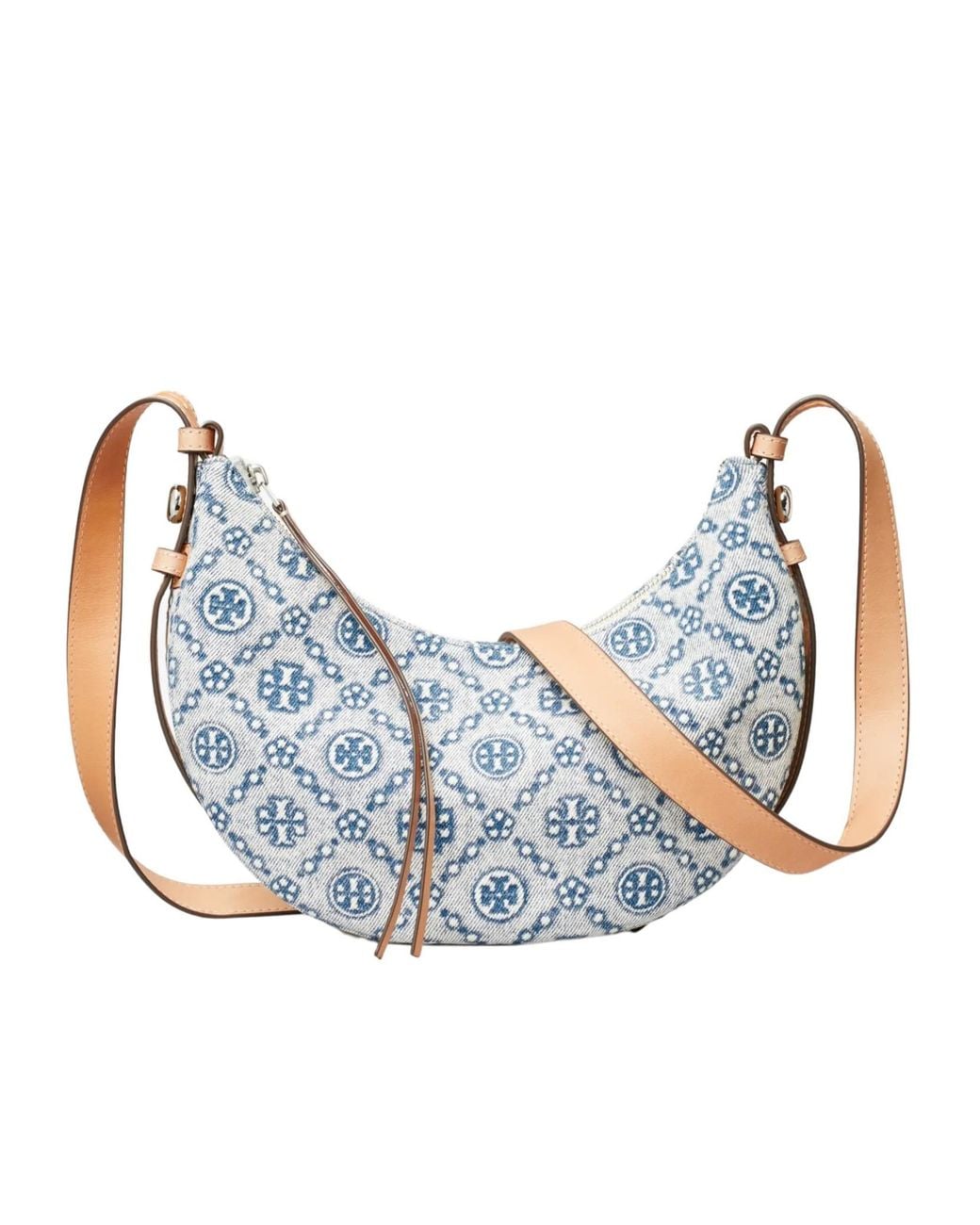 Tory Burch Blue T Monogram Shoulder Bag