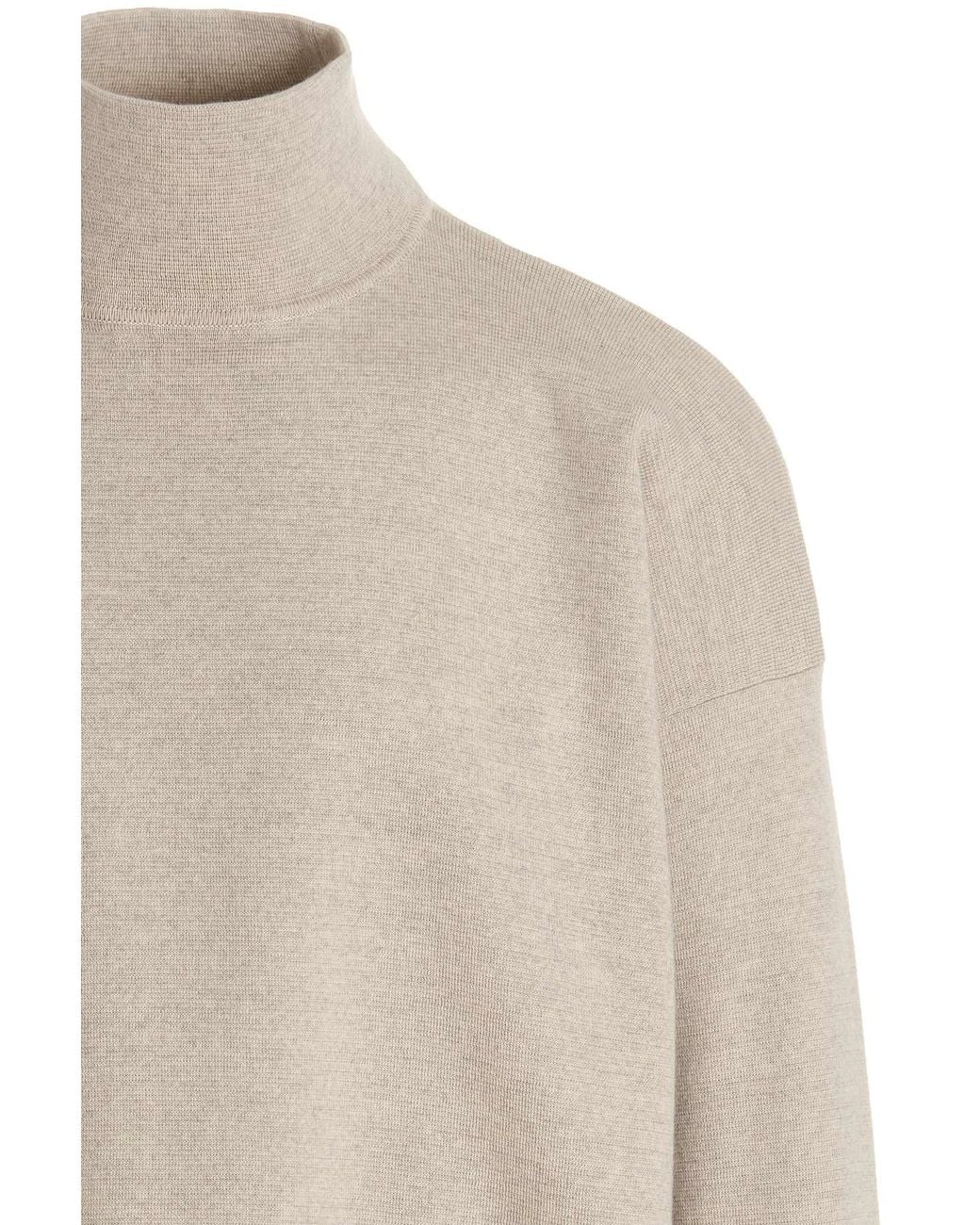 Fear Of God Natural Logo Patch Turtle Neck Jumper for men