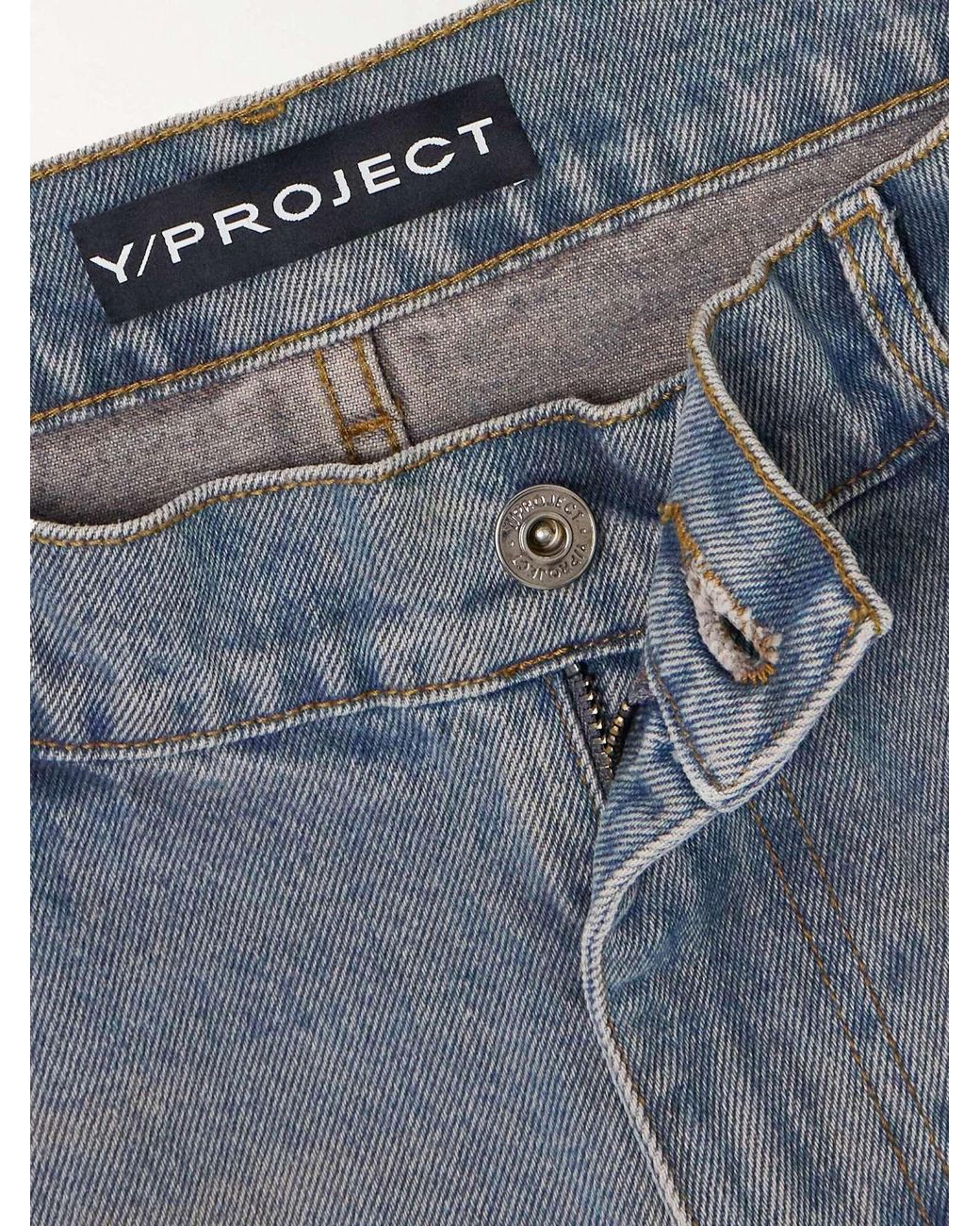 Y. Project Blue Belt Ring Denim Trousers