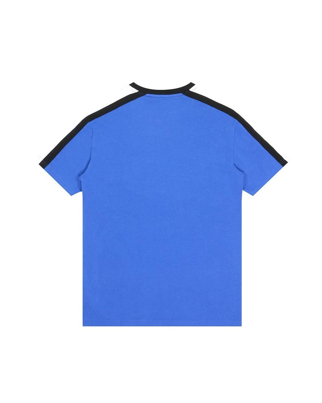 EA7 Blue Logo Printed T-Shirt With Round Neck for men