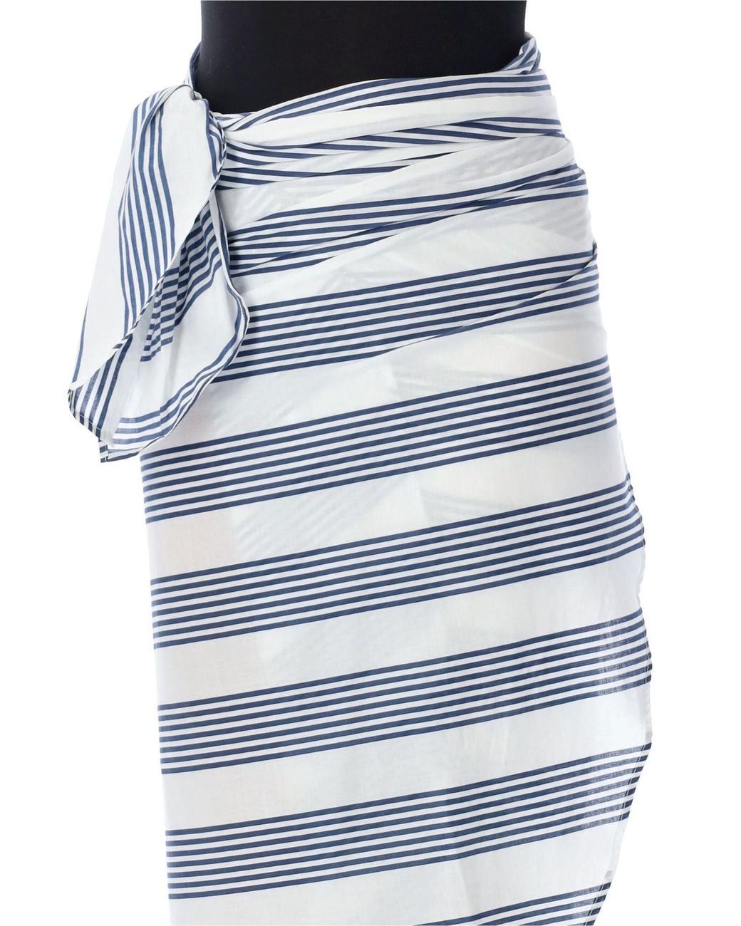 Frankie Shop Blue Striped Skirt