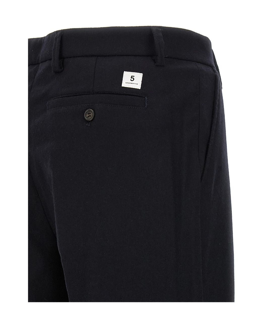 Department 5 Blue Gin Pintucks Trousers for men
