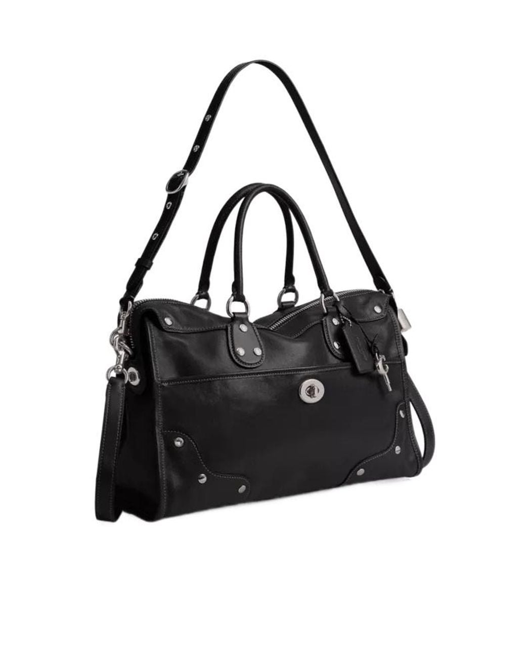 COACH Black Rhyder Satchel Bag 38