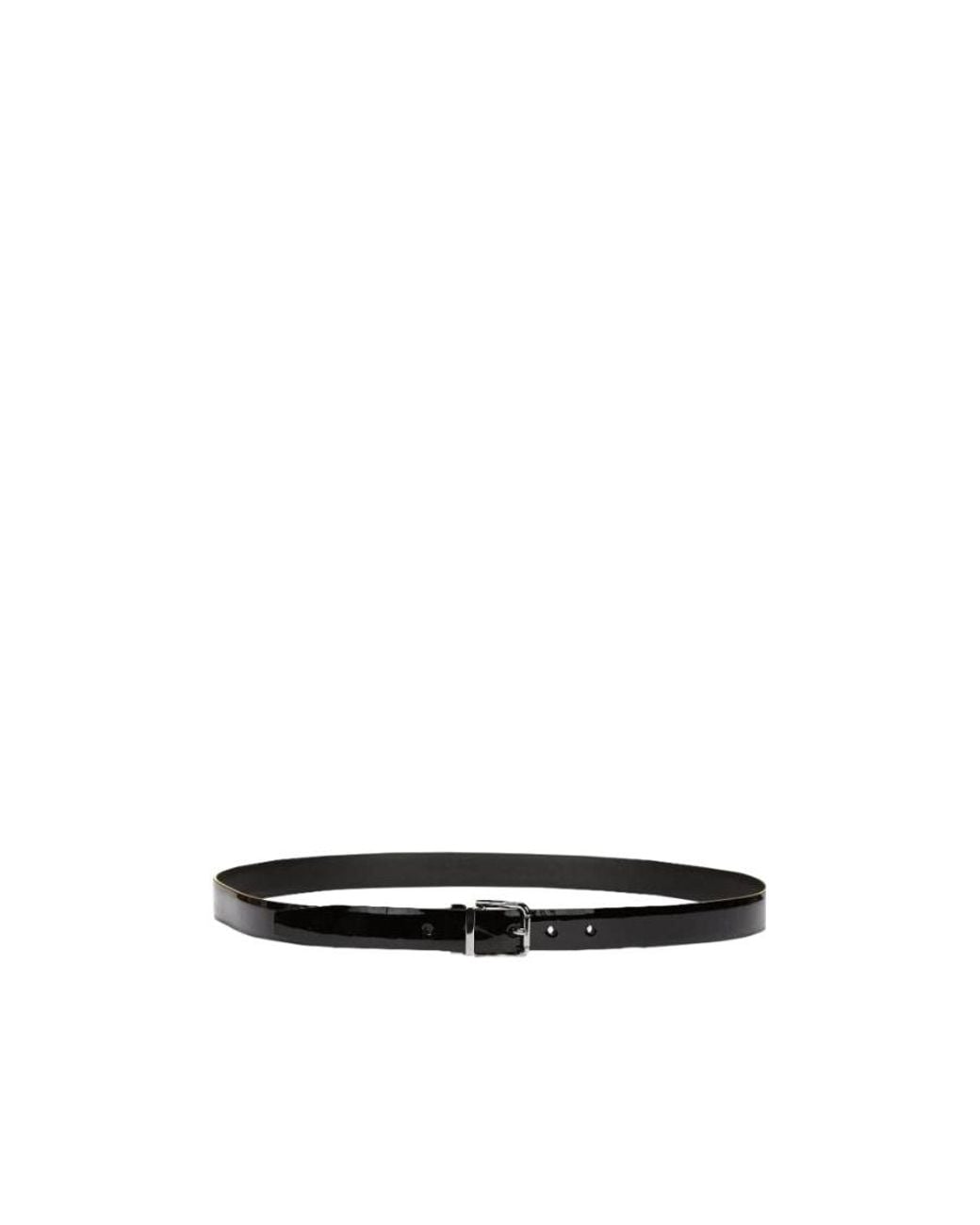 Dolce & Gabbana White Metal Buckle Belt for men