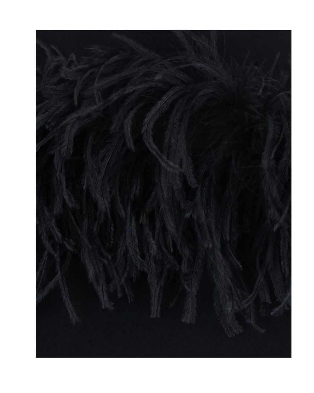 P.A.R.O.S.H. Blue P.A.R.O..H. Feathers Trimmed Mini Dress
