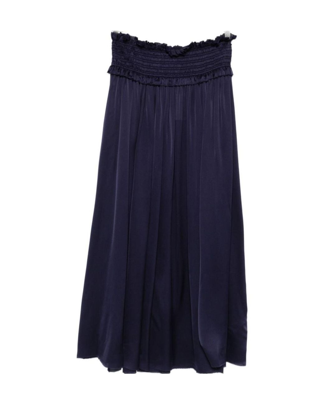 Zimmermann Blue Dream Ruffled Shirred Skirt
