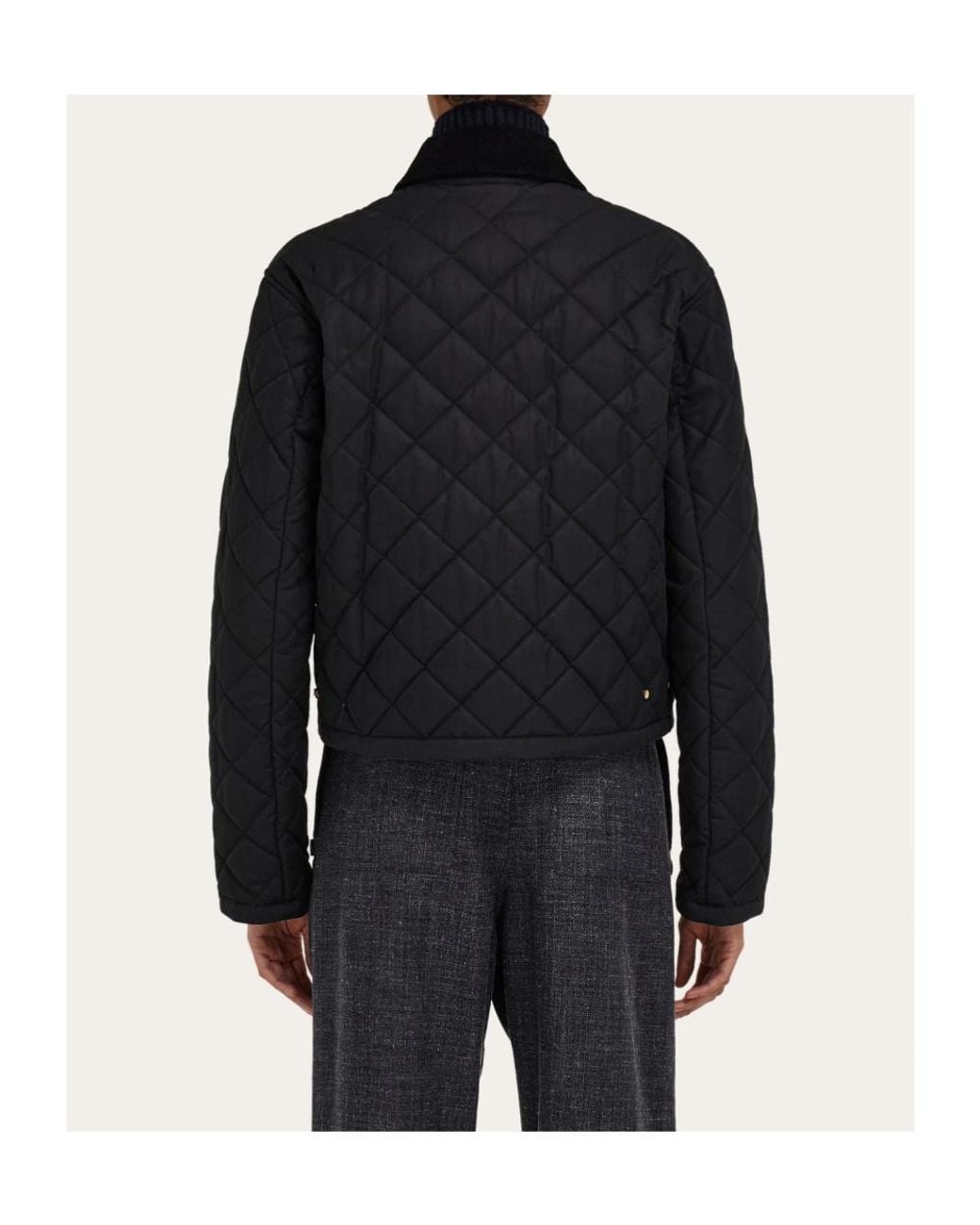 Ferragamo Black Padded Blouson