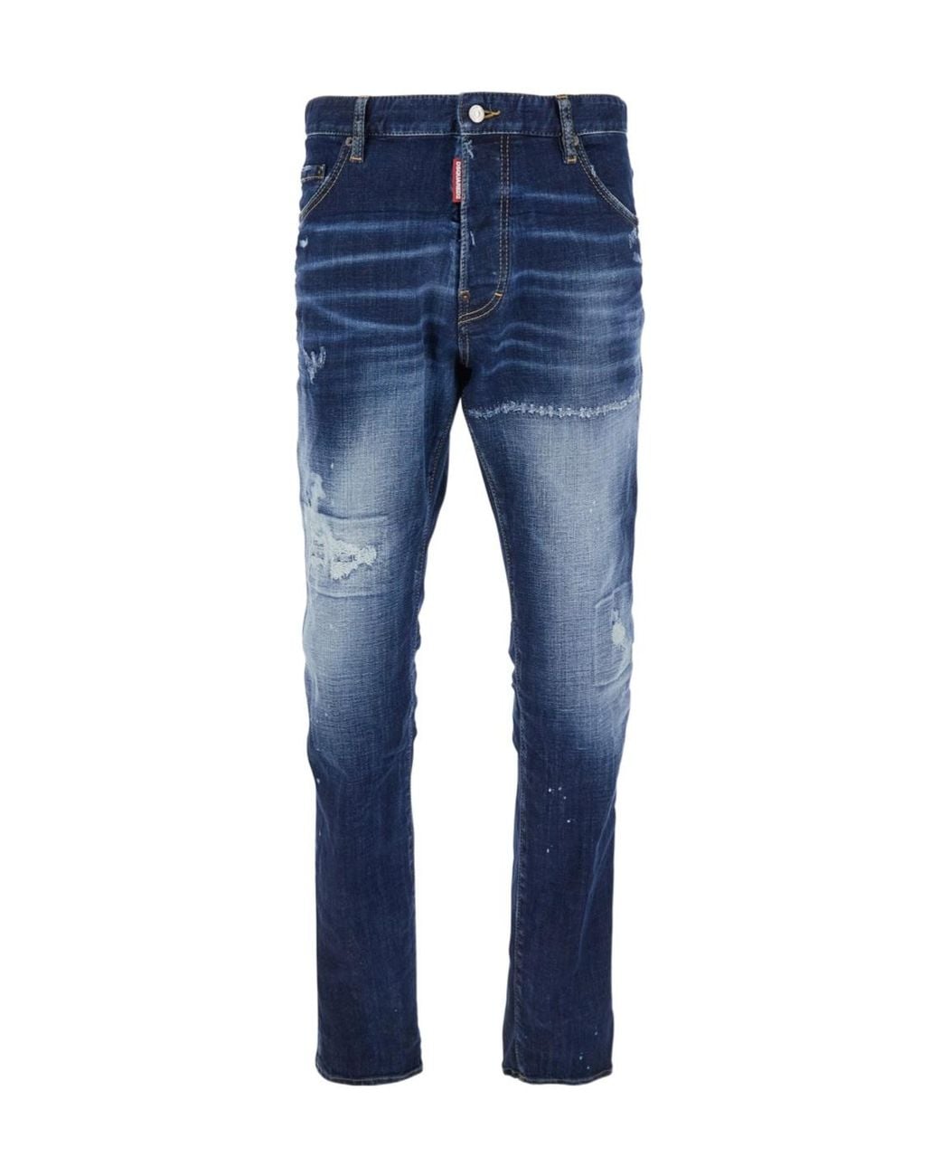 DSquared² Blue Distressed London Bro Jeans for men