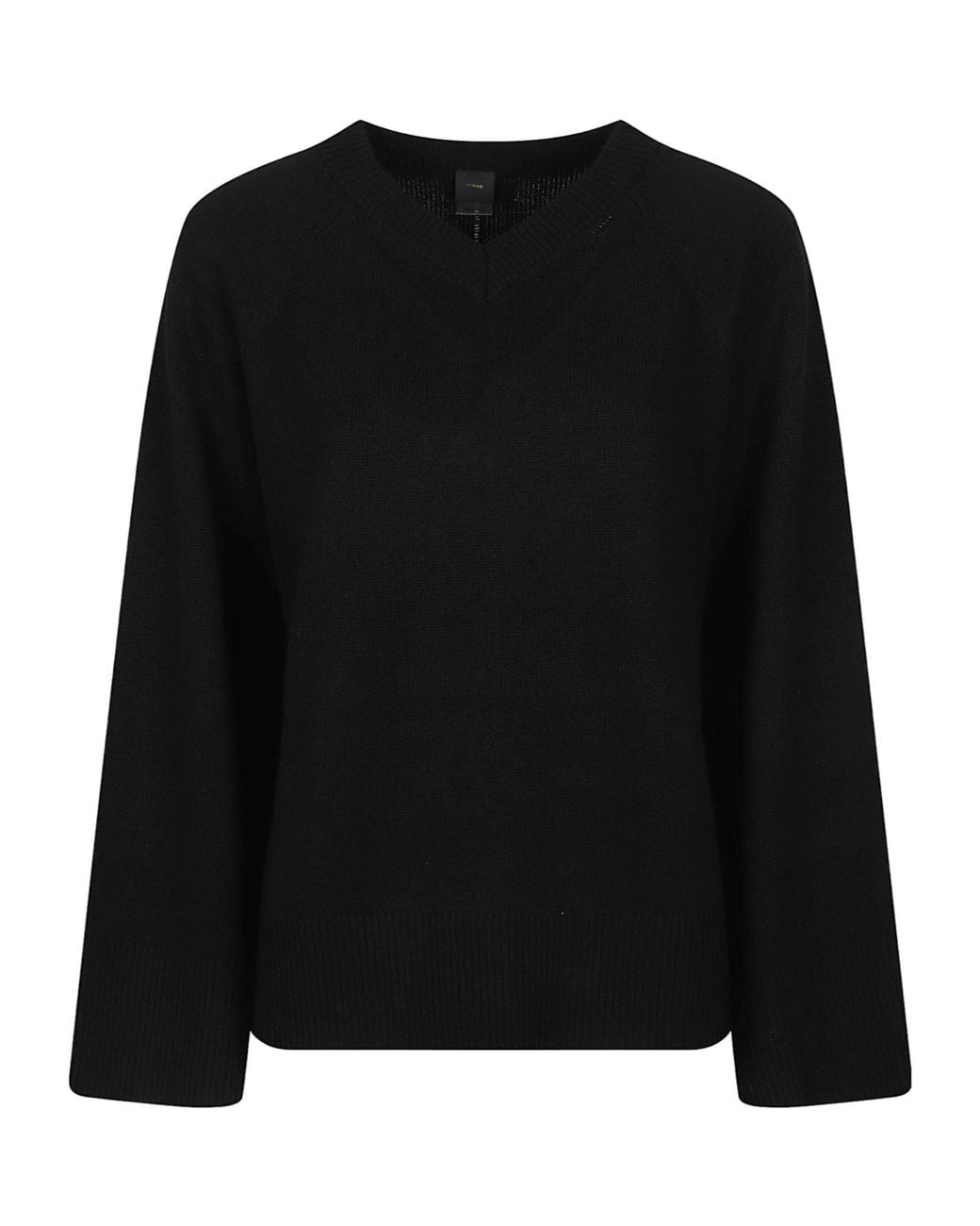 Pinko Black V-Neck Raglan-Sleeve Sweater