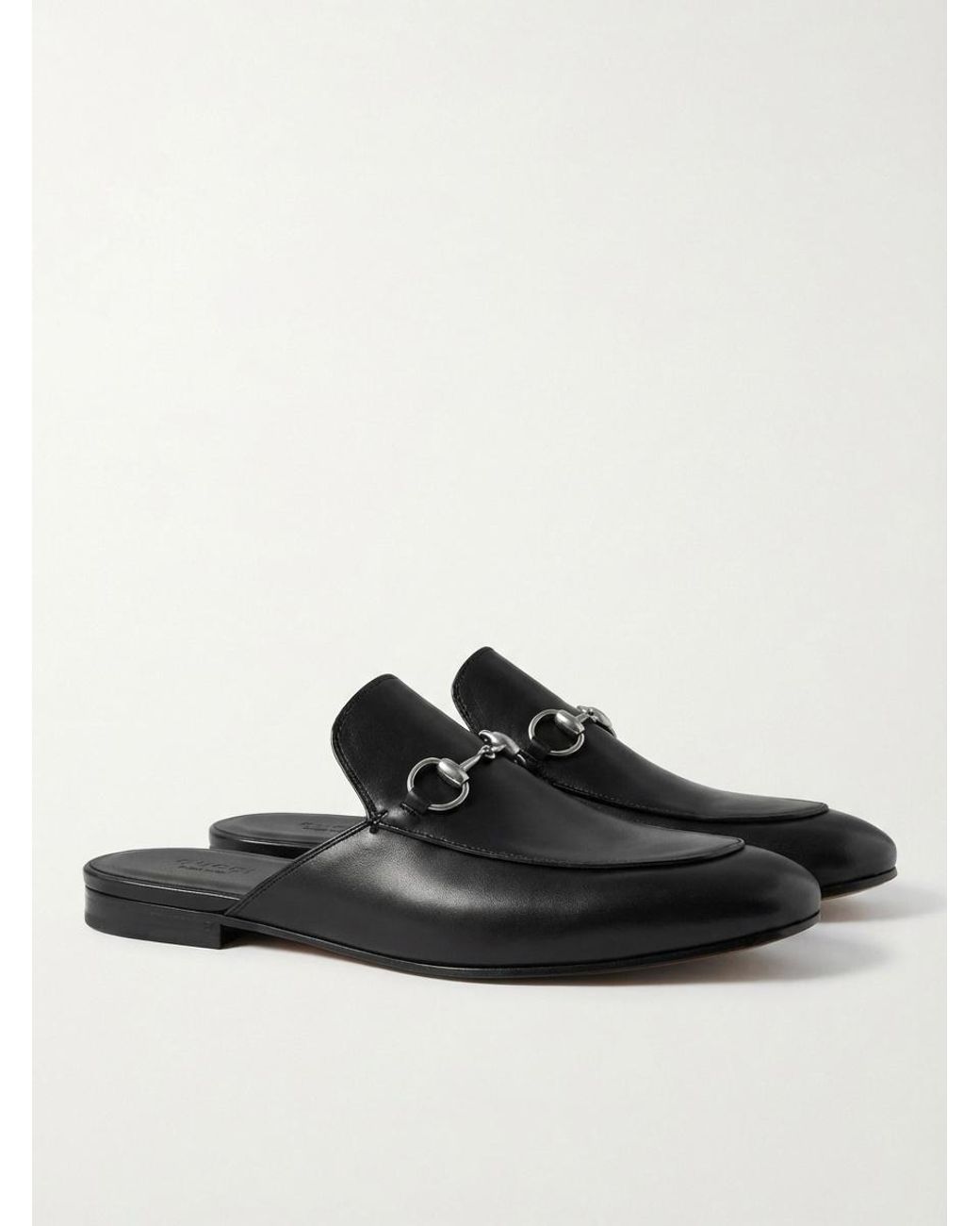 Gucci Black Mule With Horsebit for men