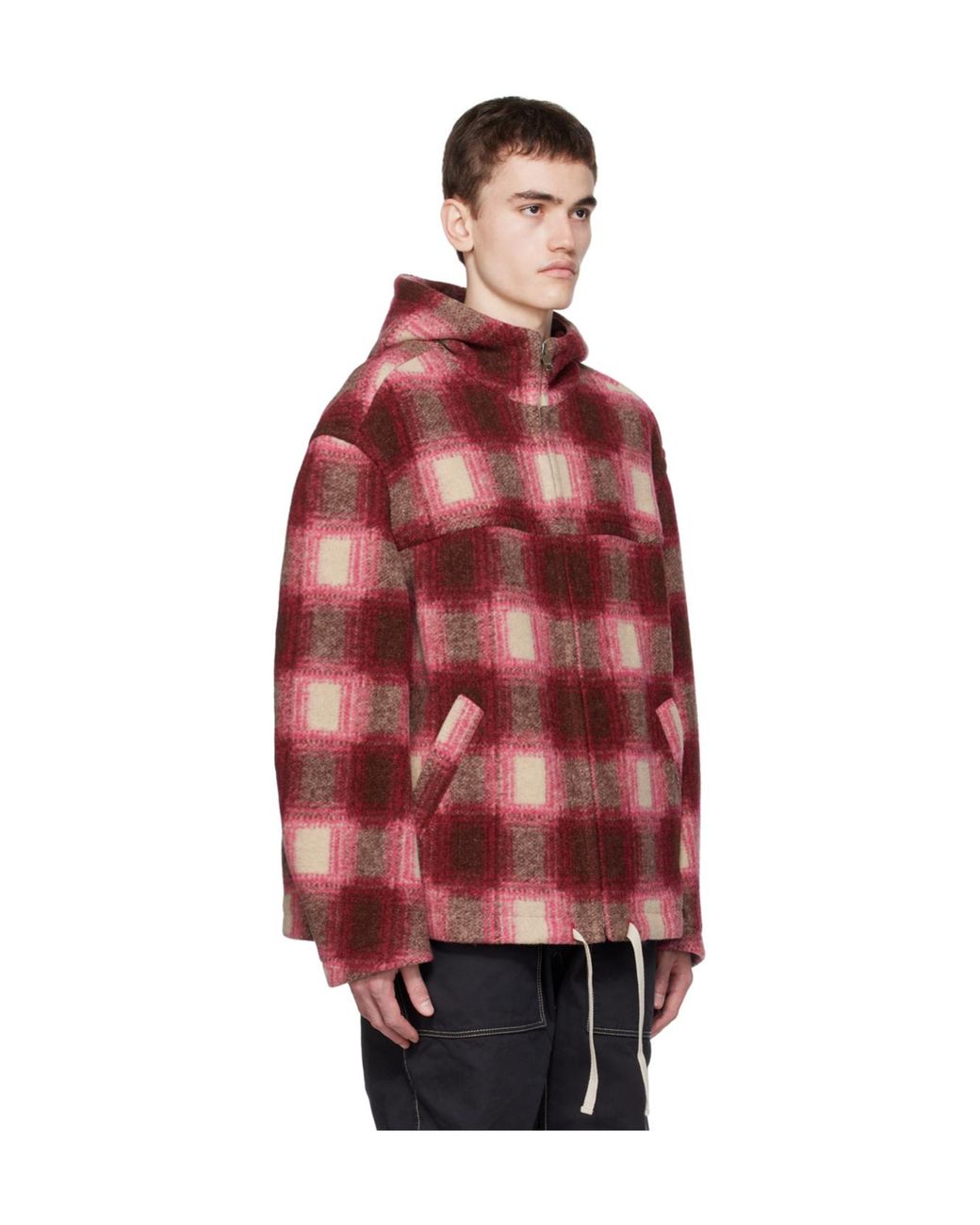 Isabel Marant Red Kurt Zip-Up Hooded Casual Jacket for men