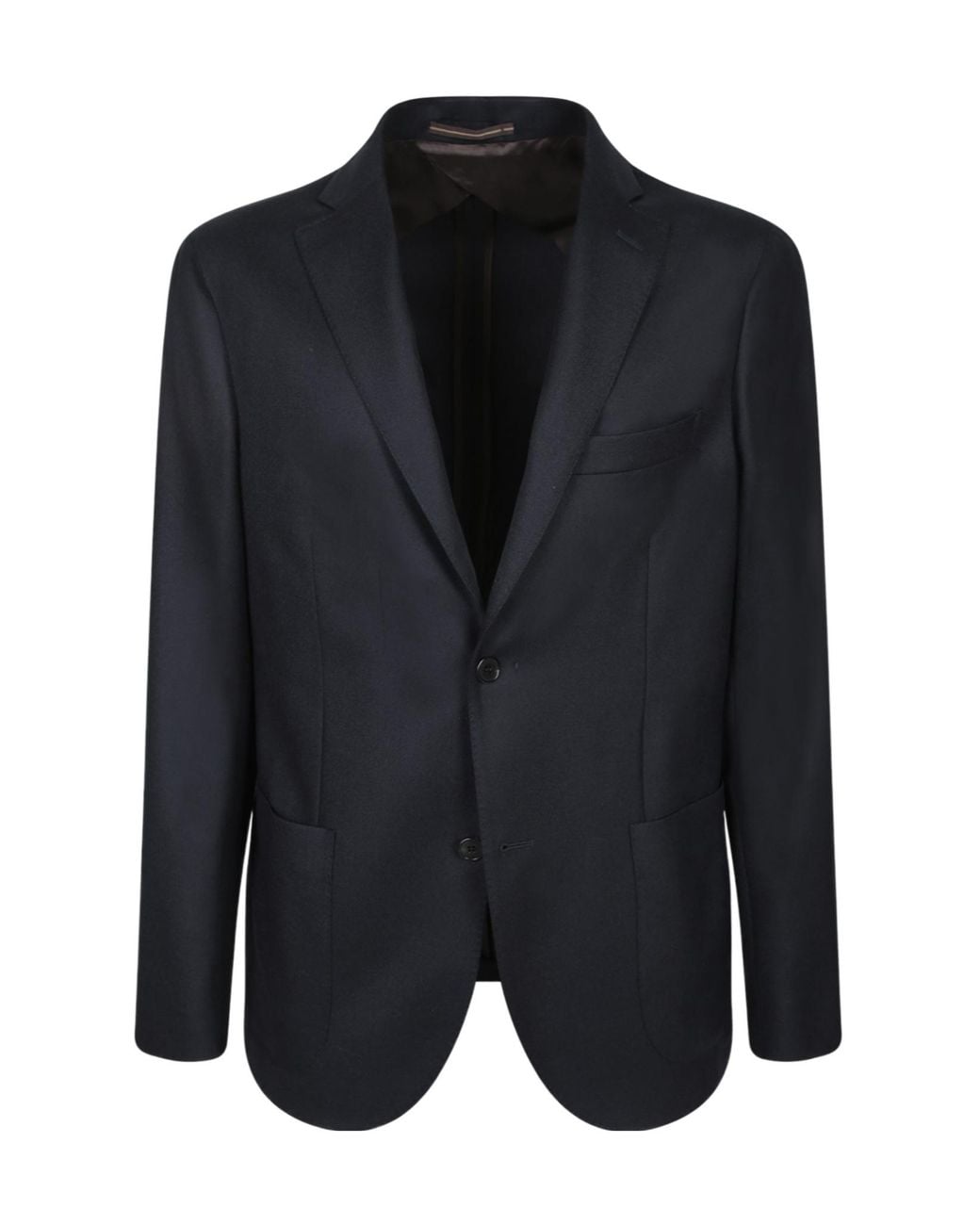 Incotex Black Tailored Wool Jacket for men