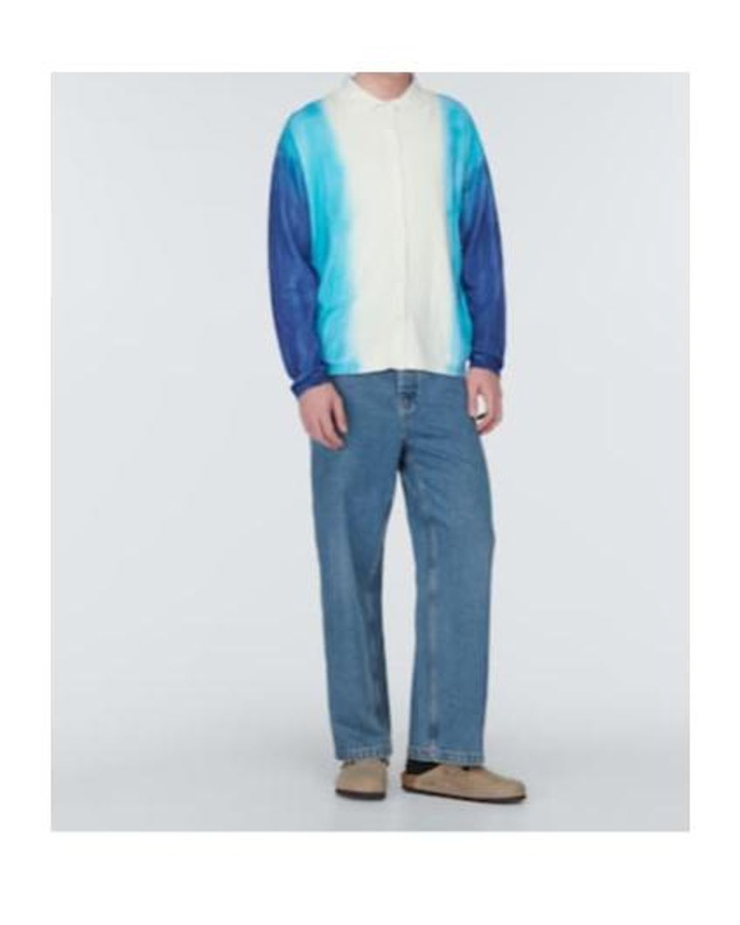 The Elder Statesman Blue Knitted Cardigan for men