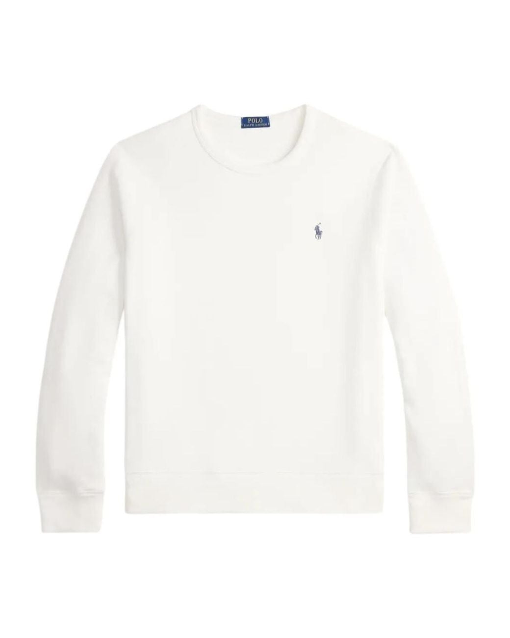 Polo Ralph Lauren White Logo Crewneck Sweatshirt for men