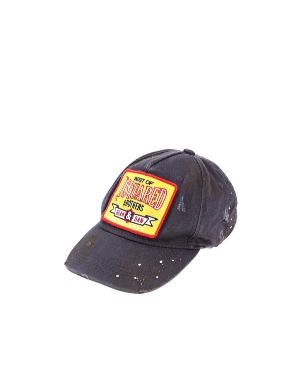 DSquared² Blue Dirty Painting Cap