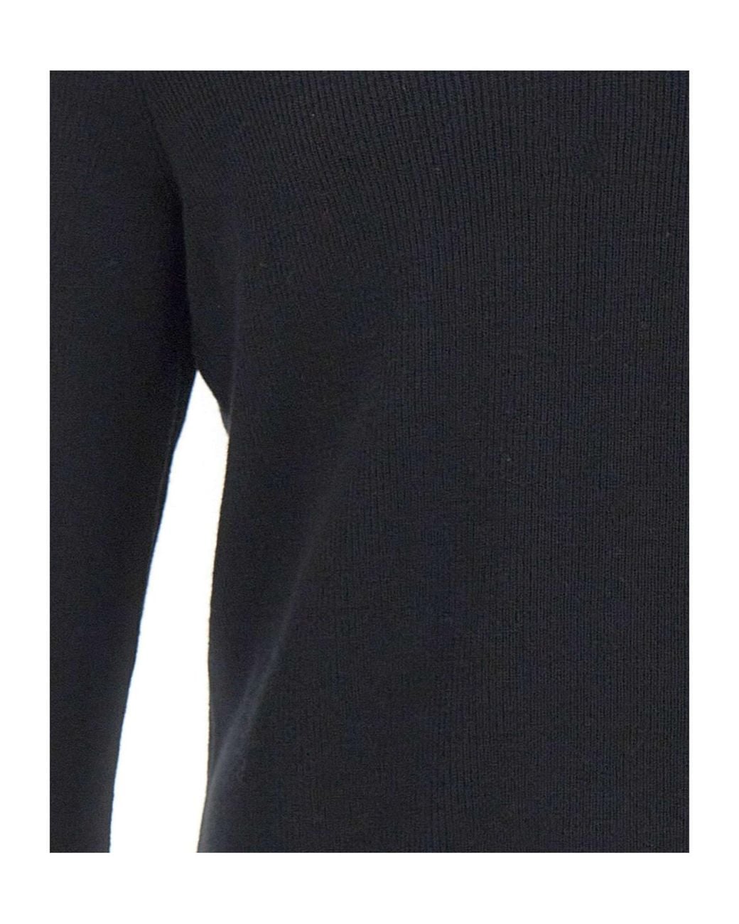 Gran Sasso Blue Ribbed Long Sleeve Polo Shirt for men