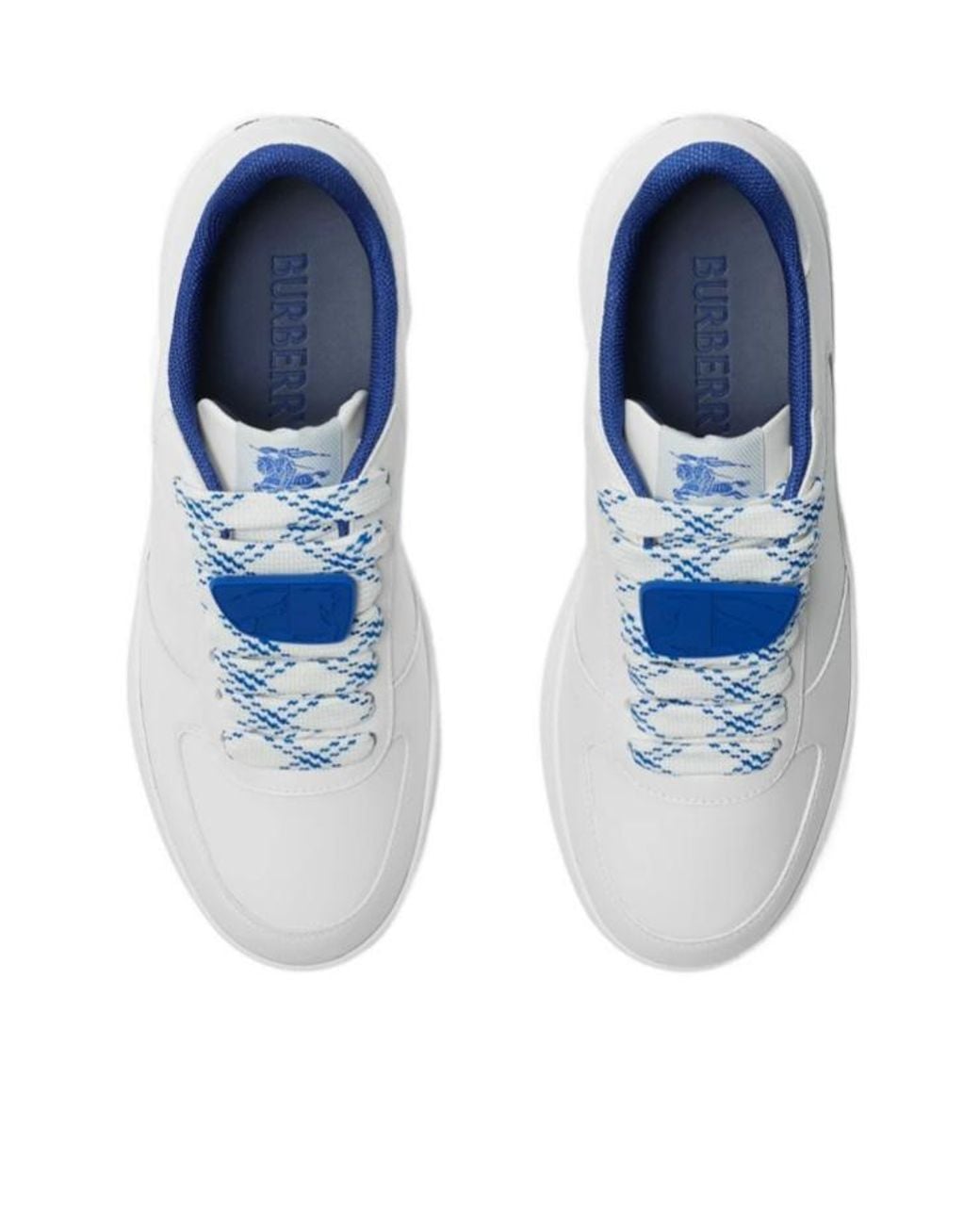 Burberry White Platform Sneakers