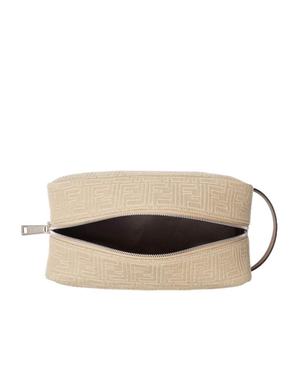 Fendi Natural Denim-Effect Ff Jacquard Toiletry Case for men