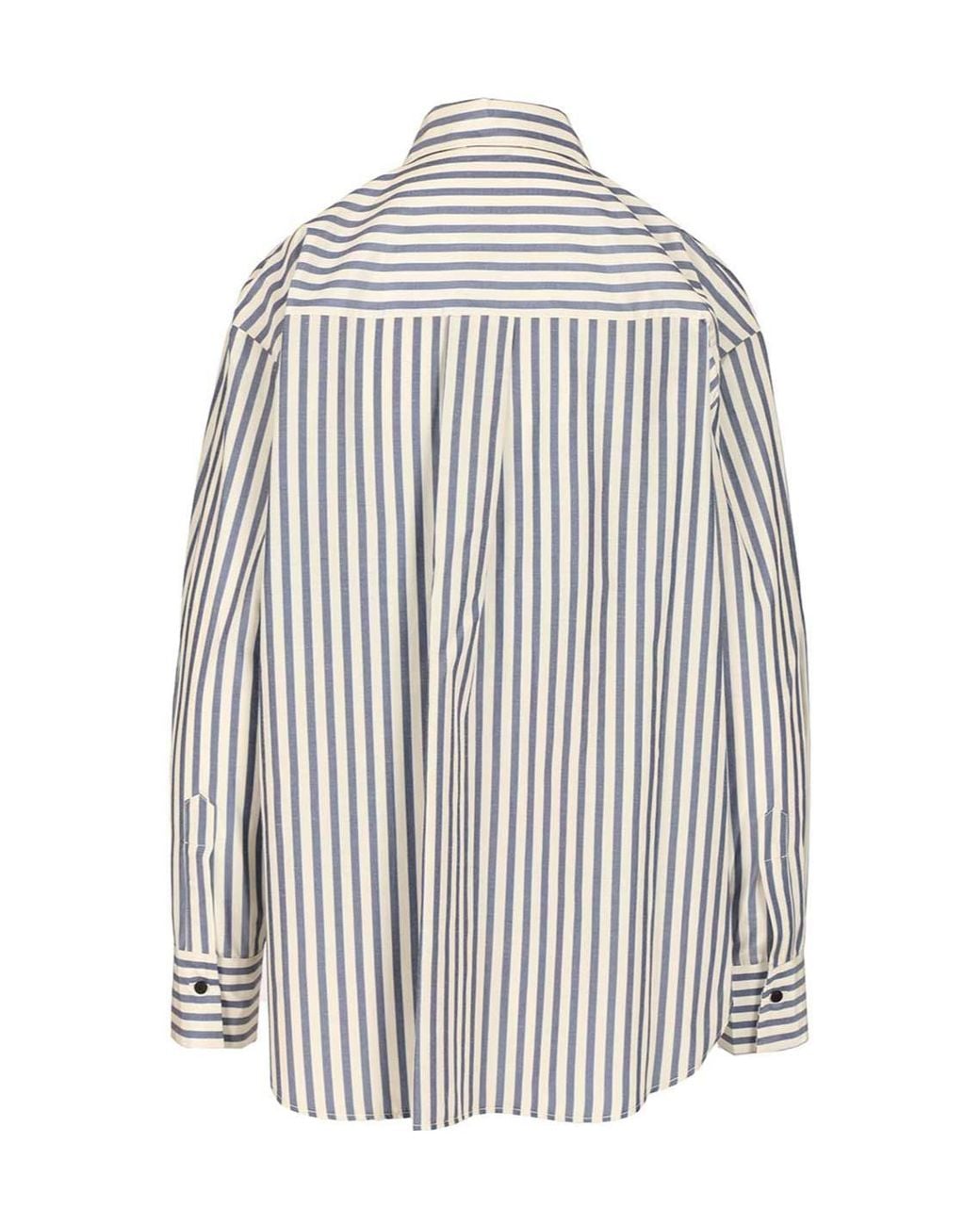 Forte_forte White Striped Shirt