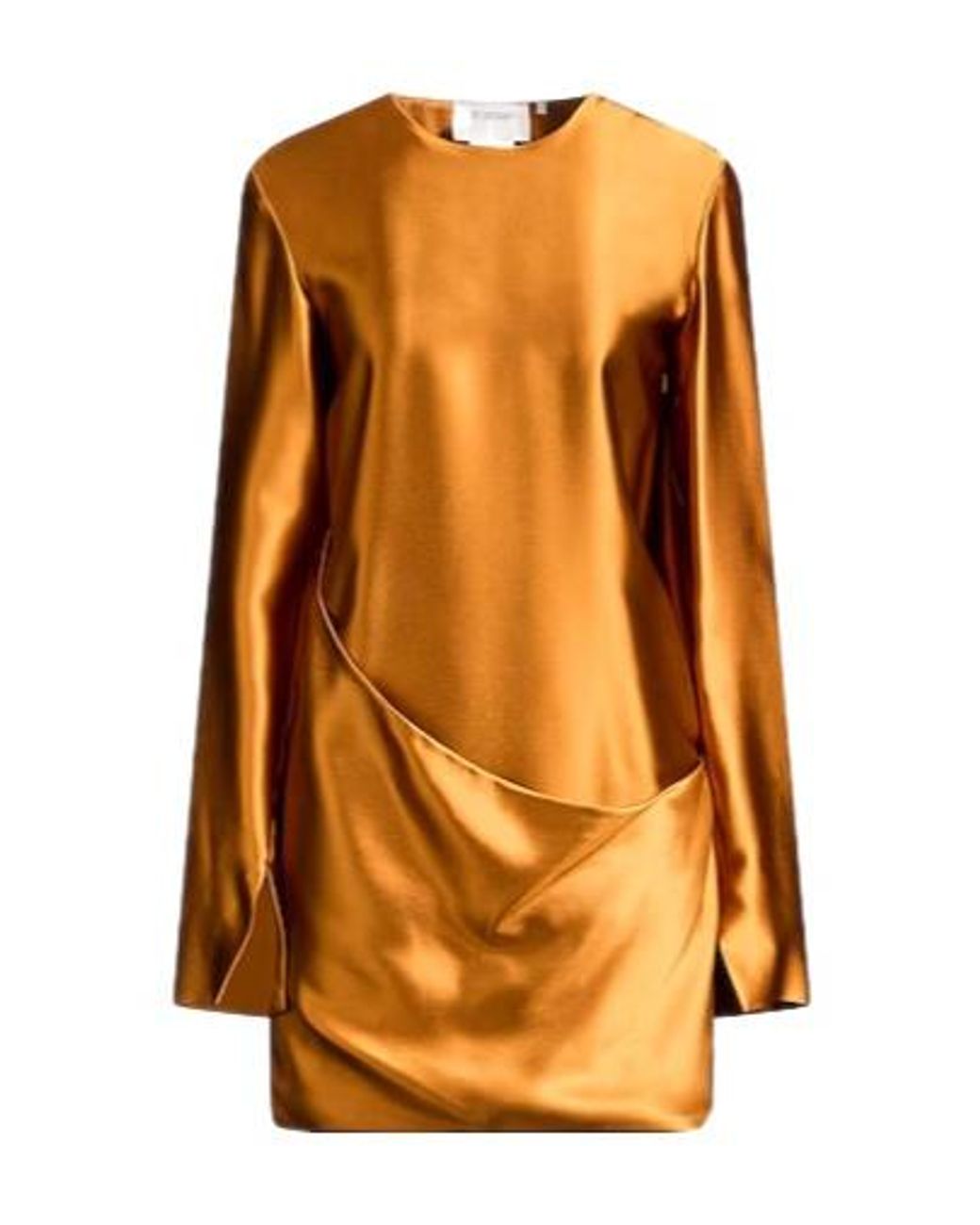 Sportmax Orange Mini Dress Viscose