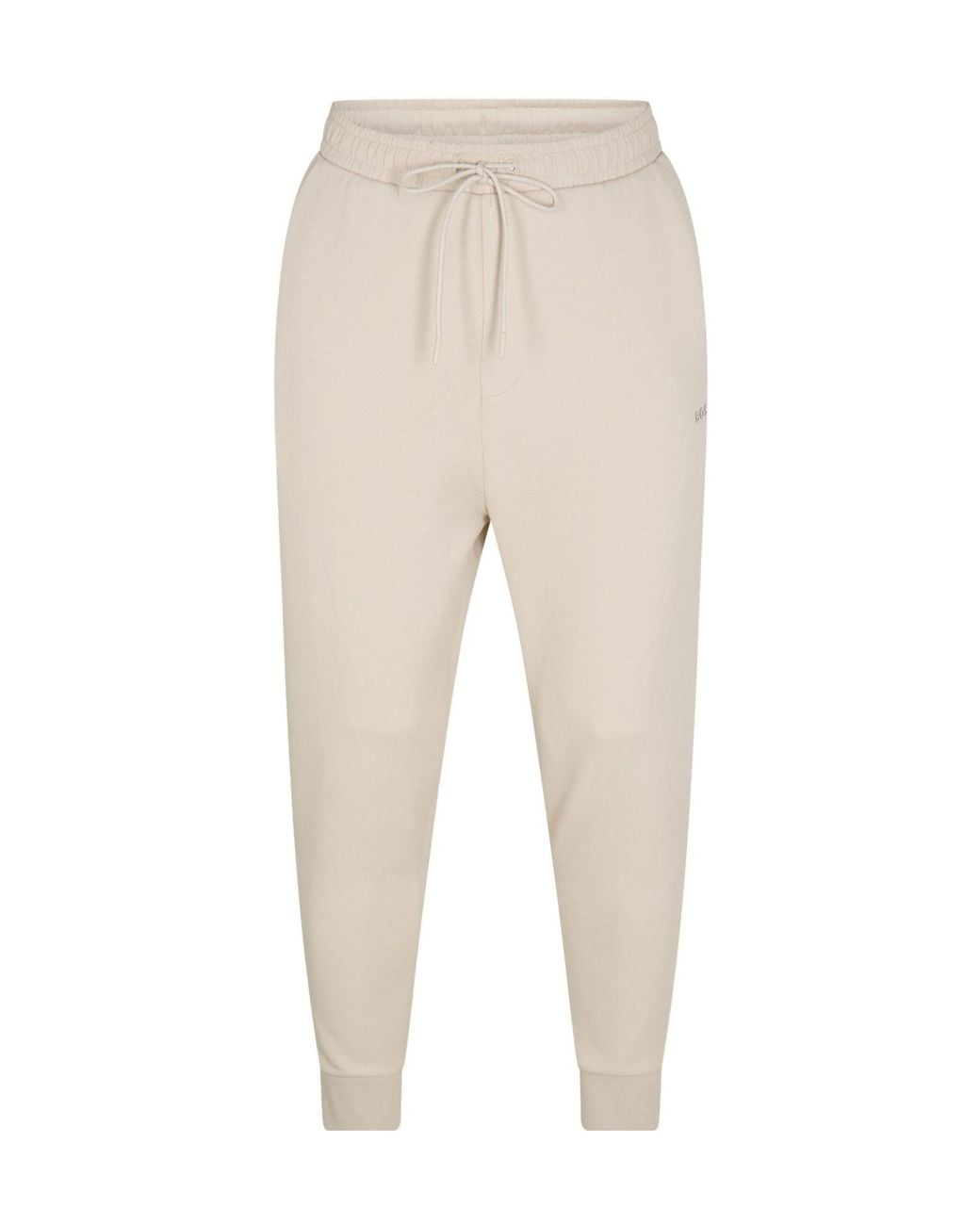Boss Natural Cotton Cuffed Casual Pants for men