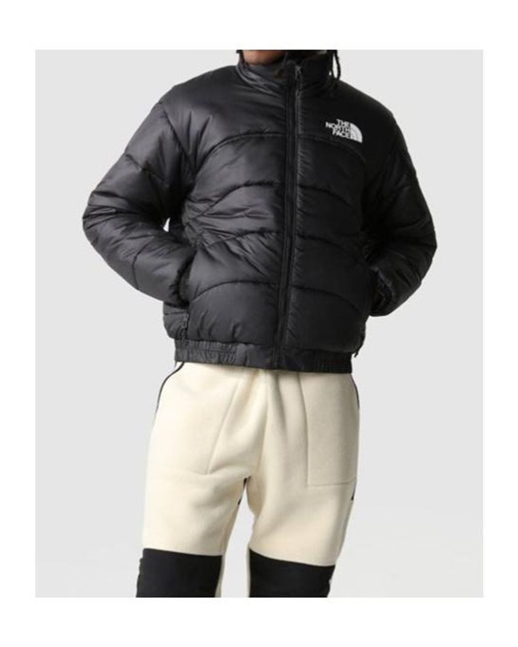 The North Face Brown Zipped Padded Jacket for men