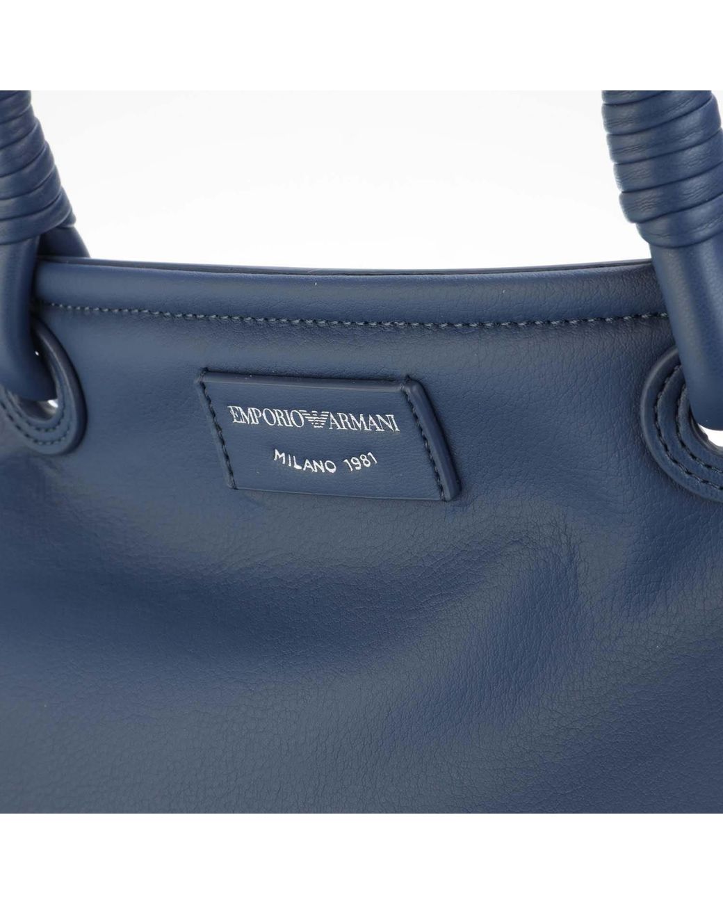 Emporio Armani Blue Simple Single-Shoulder Bag