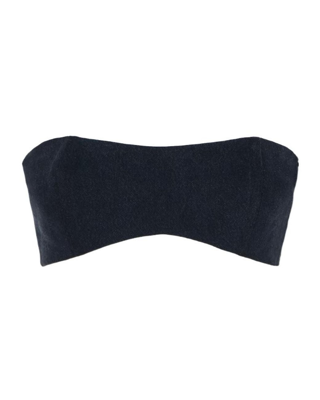 Agolde Blue Denim Tube Top