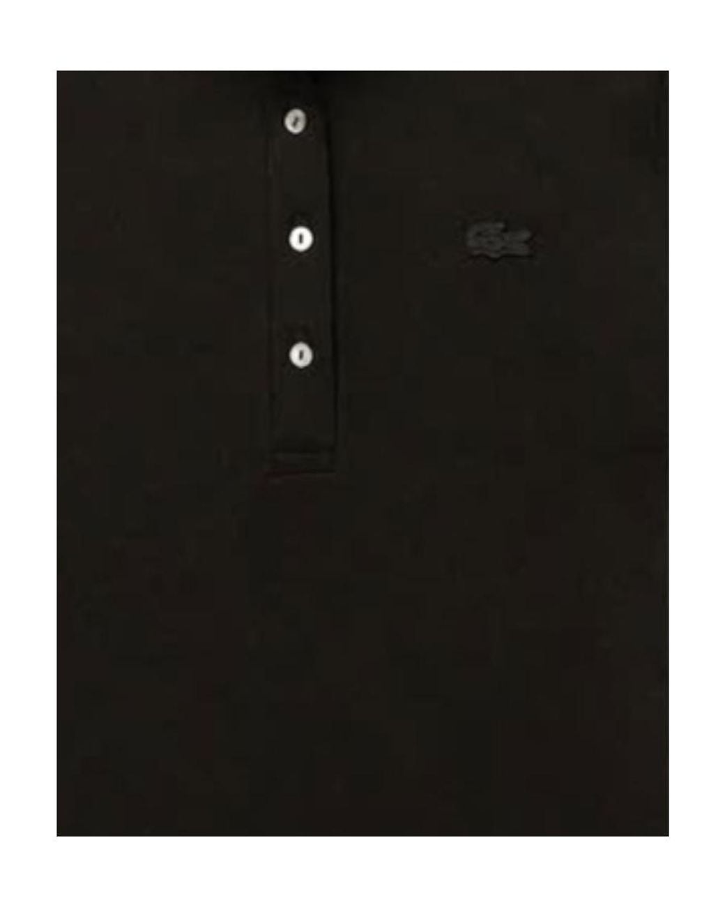 Lacoste Black L.12.D Slim Fit Stretch Mini Piqué Polo Shirt