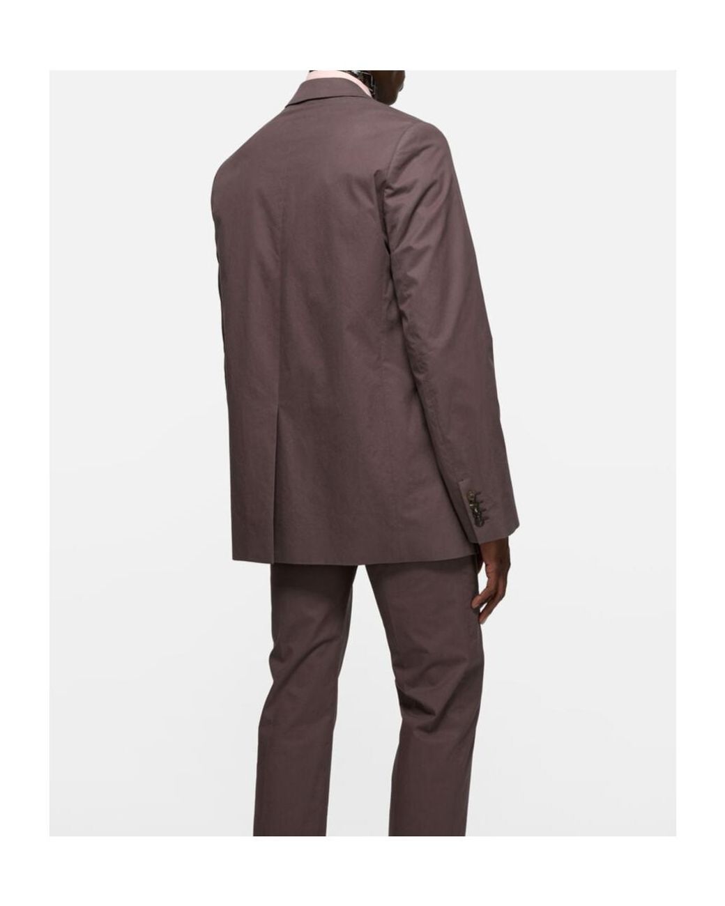 Acne Brown Single-Breasted Suit Jacket for men