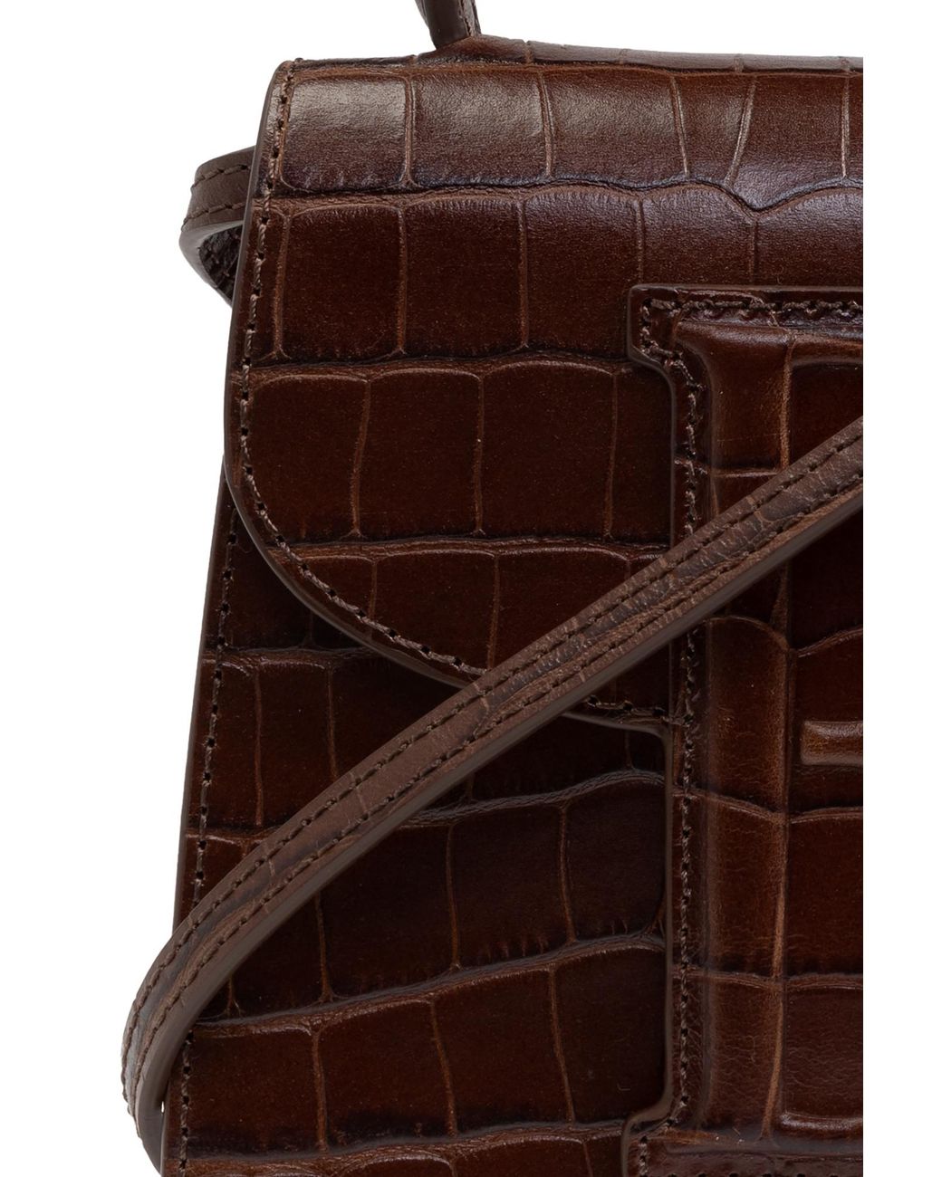By Malene Birger Brown Ramil Logo Patch Shoulder Bag