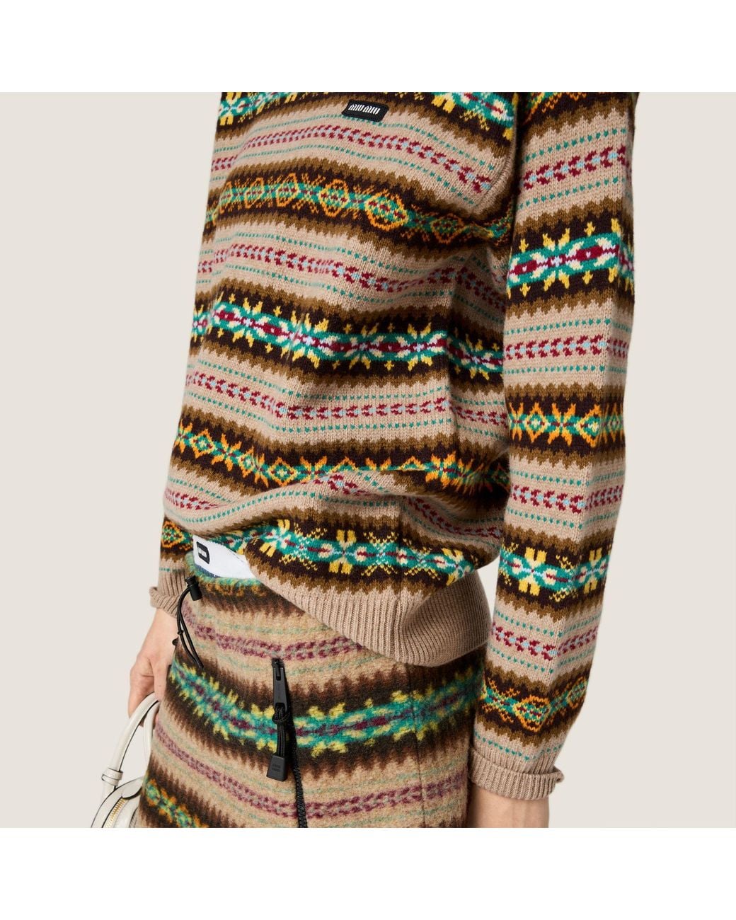 Miu Miu Green Wool Pullover