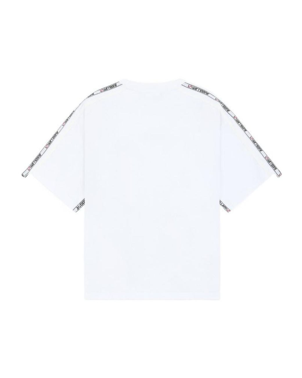 we11done White Logo Detailed Round Neck T-Shirt for men