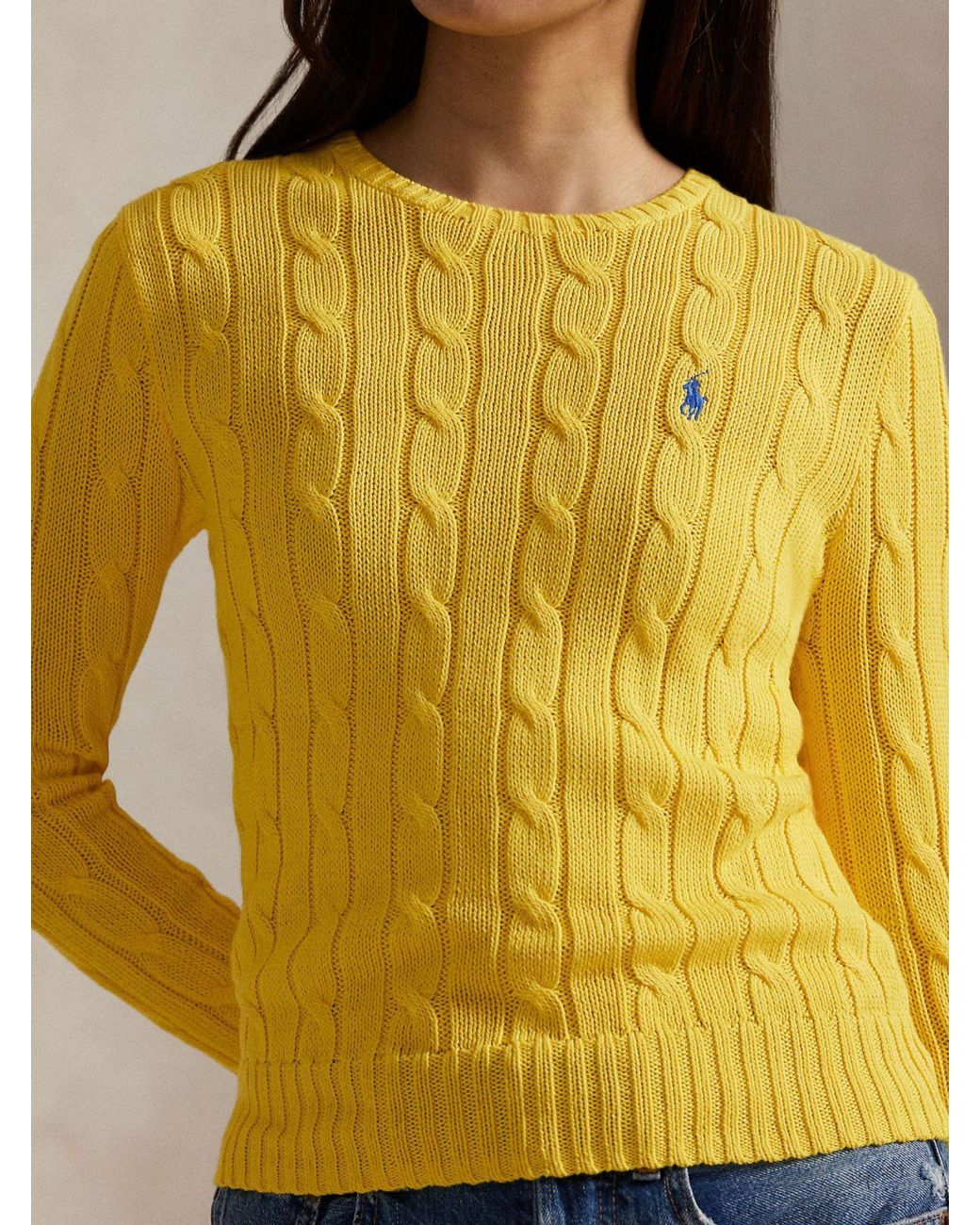 Polo Ralph Lauren Yellow Pony Embroidered Crewneck Jumper
