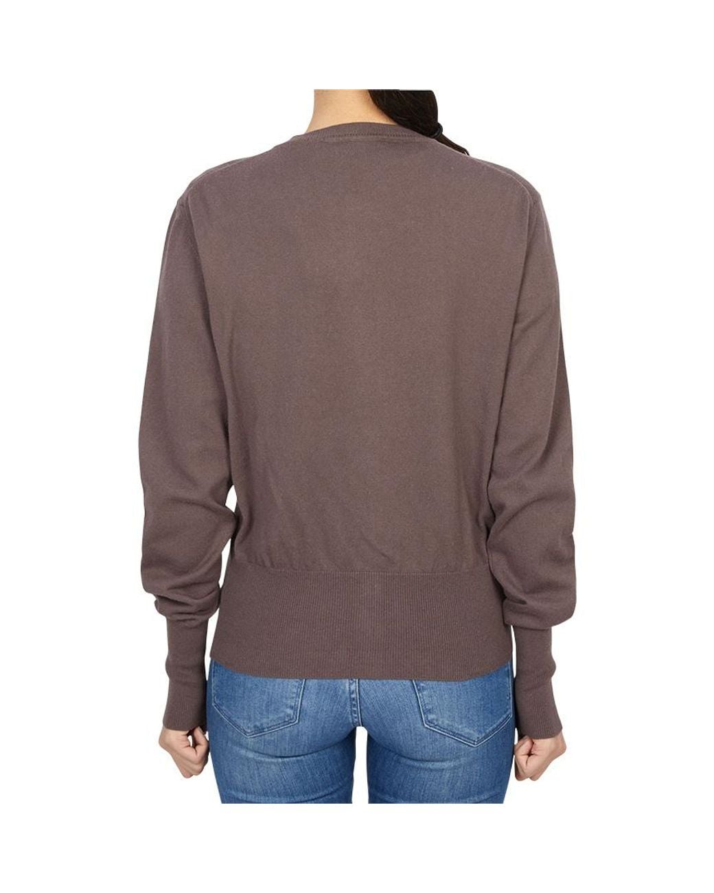 Vivienne Westwood Purple Orb Embroidered Knit Cardigan