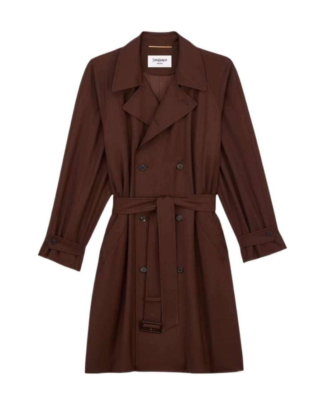 Saint Laurent Brown Trench Coat
