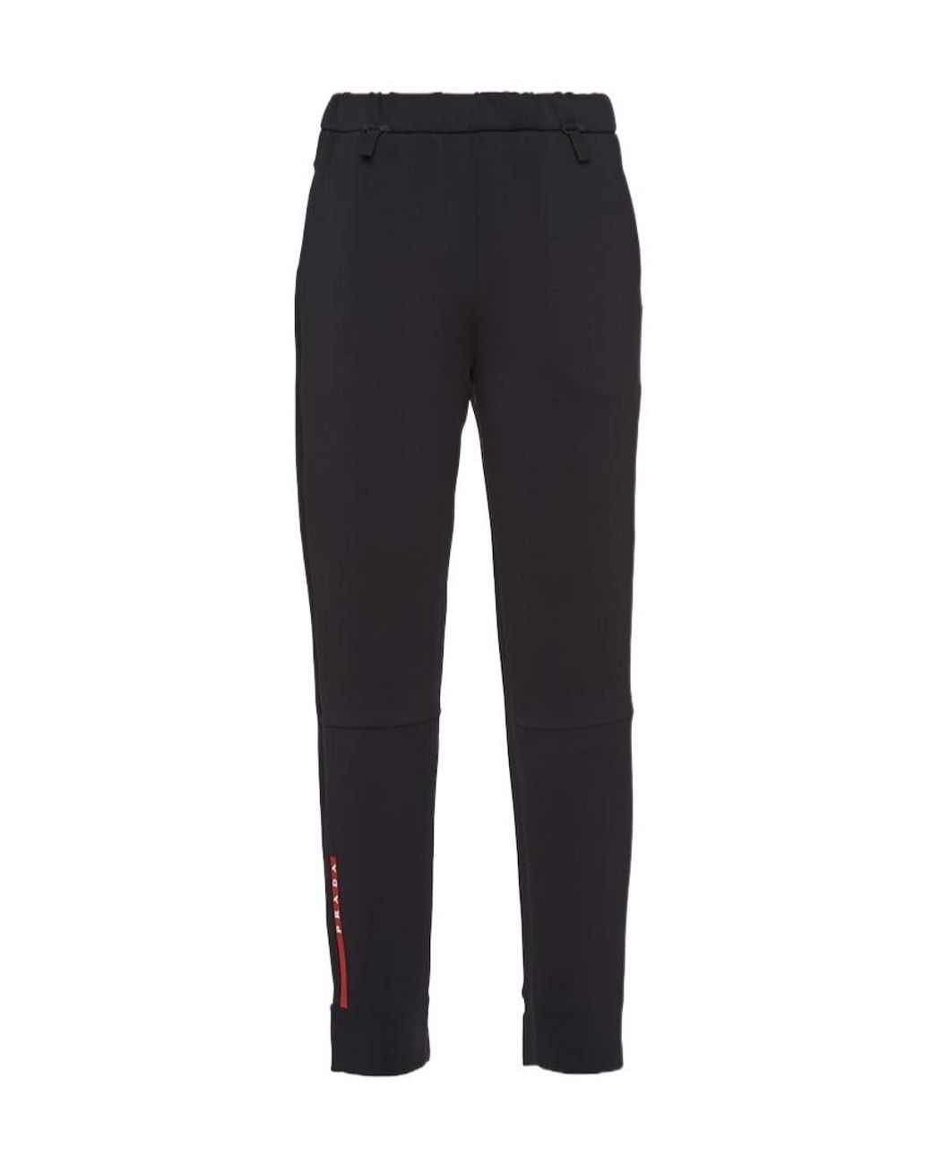 Prada Linea Rossa Blue Technical Knit Trousers